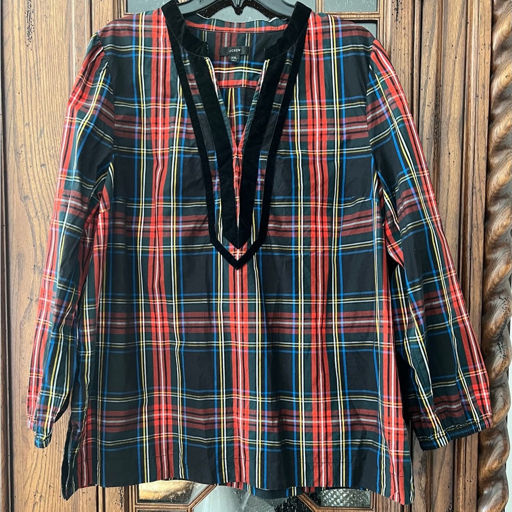 J.Crew Stewart tartan tunic